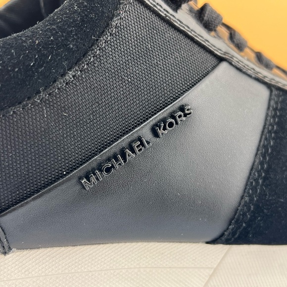 MICHAEL MICHAEL KORS Allie Leather and Canvas Sneaker - Picture 13 of 15